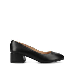 SAAR II Wide Fit Vegan Leather Pump Heels in Black PU