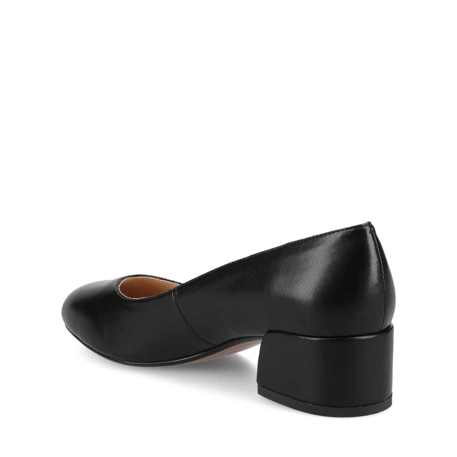 SAAR II Wide Fit Vegan Leather Pump Heels in Black PU