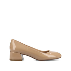 SAAR II Patent Pump Heels in Wide - Nude Patent