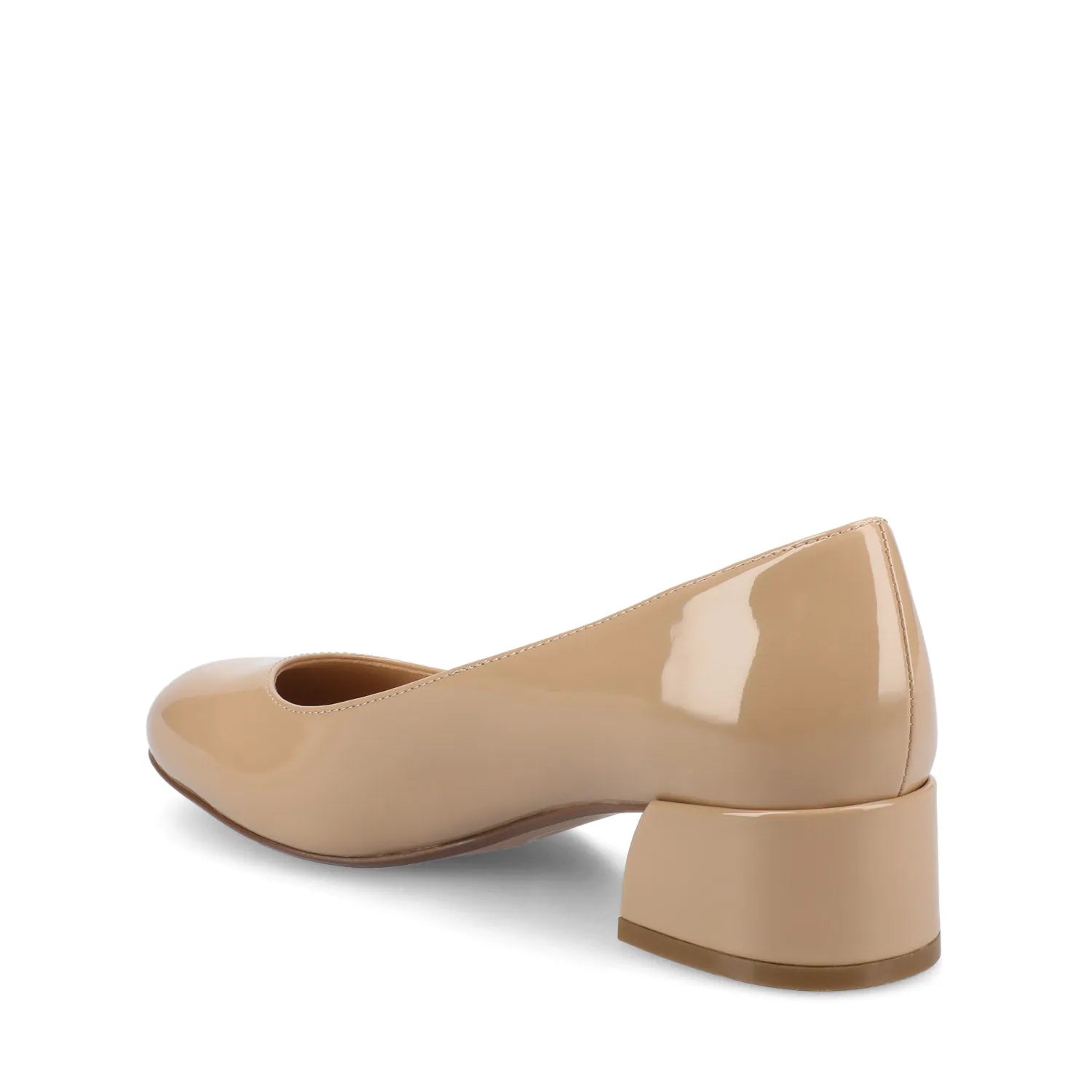 SAAR II Patent Pump Heels in Wide - Nude Patent
