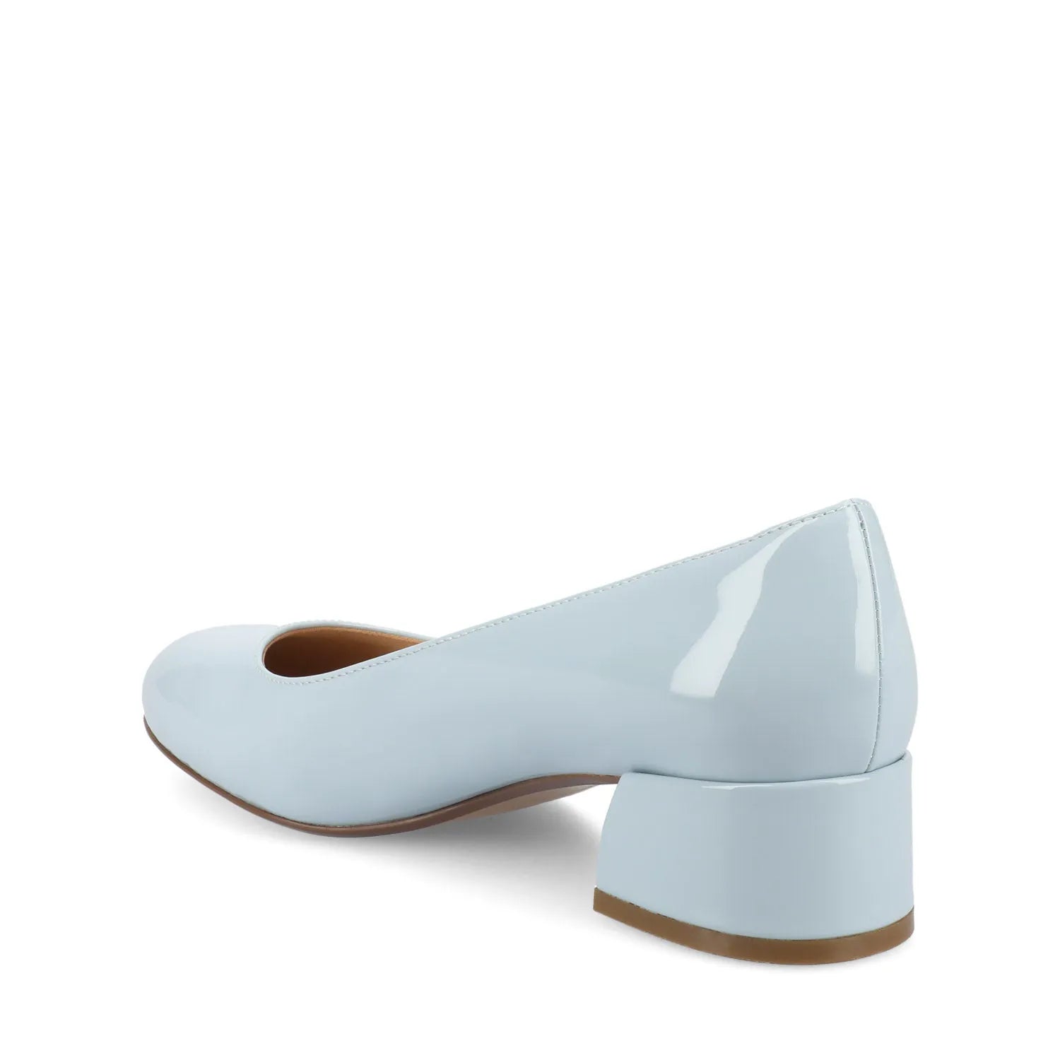 SAAR II Patent Pump Heels in Wide - Blue