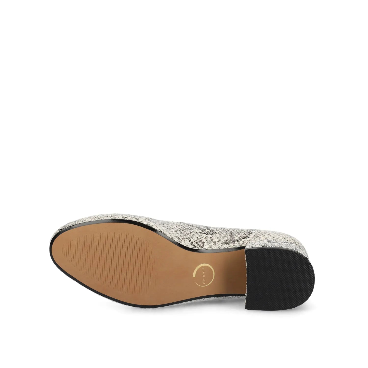 SAAR II Wide Fit Vegan Leather Pump Heels in Snake Print