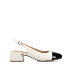 SAMMIE Block Heels in Wide - White PU