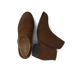 SOLARAH Ankle Bootie in Nubuck Tan