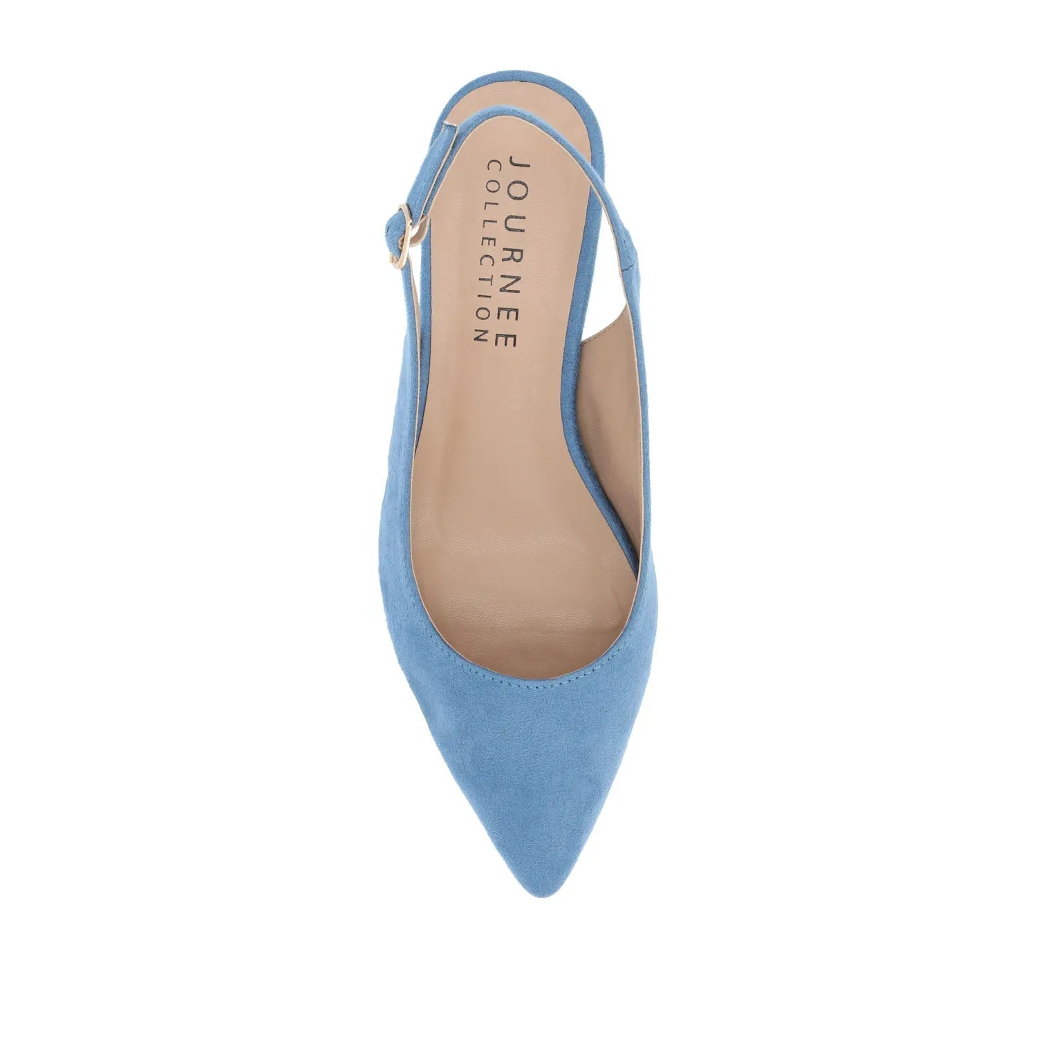 Sylvia Low Block Heels in Wide - Blue
