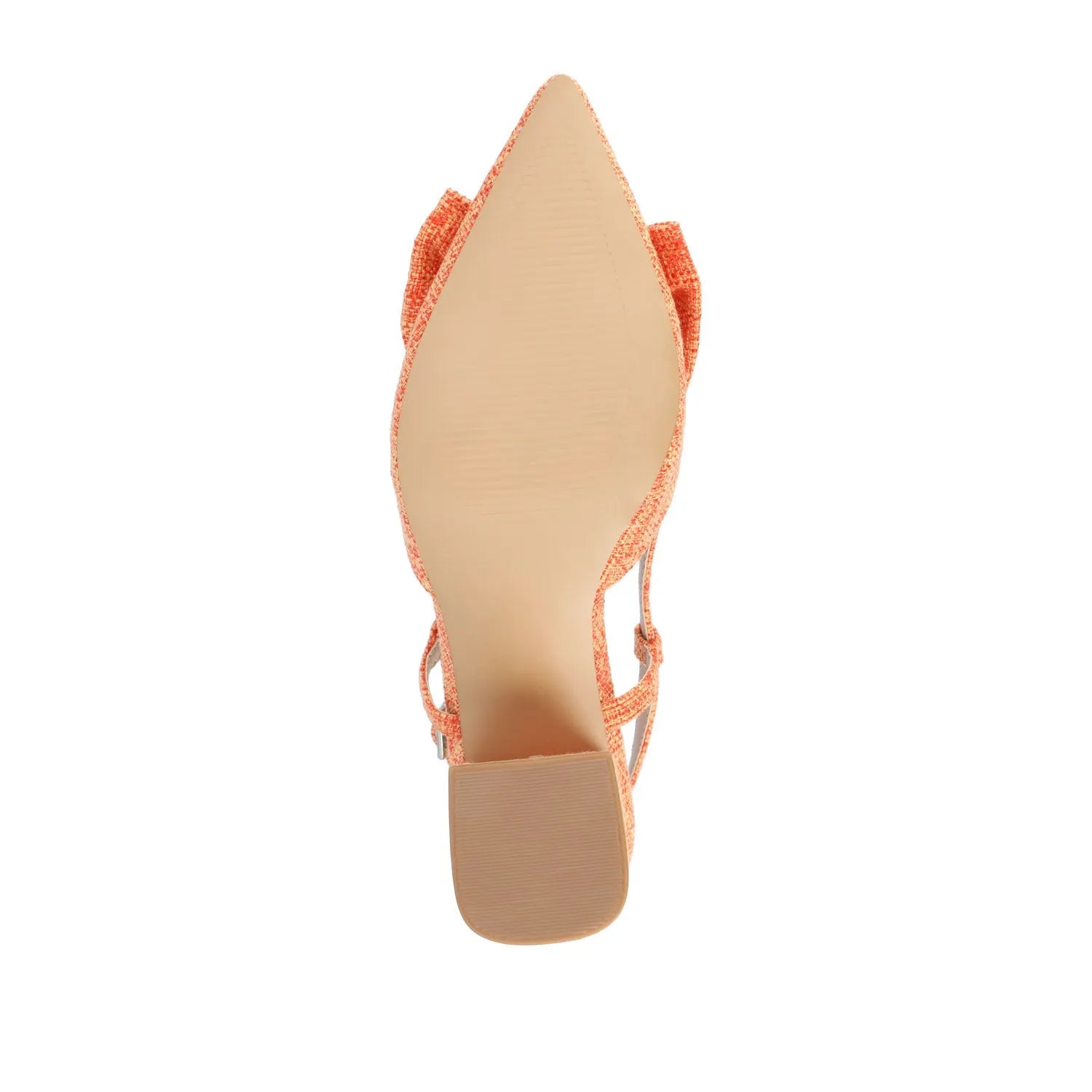 TAILYNN Wide Block Heel Pumps - Orange
