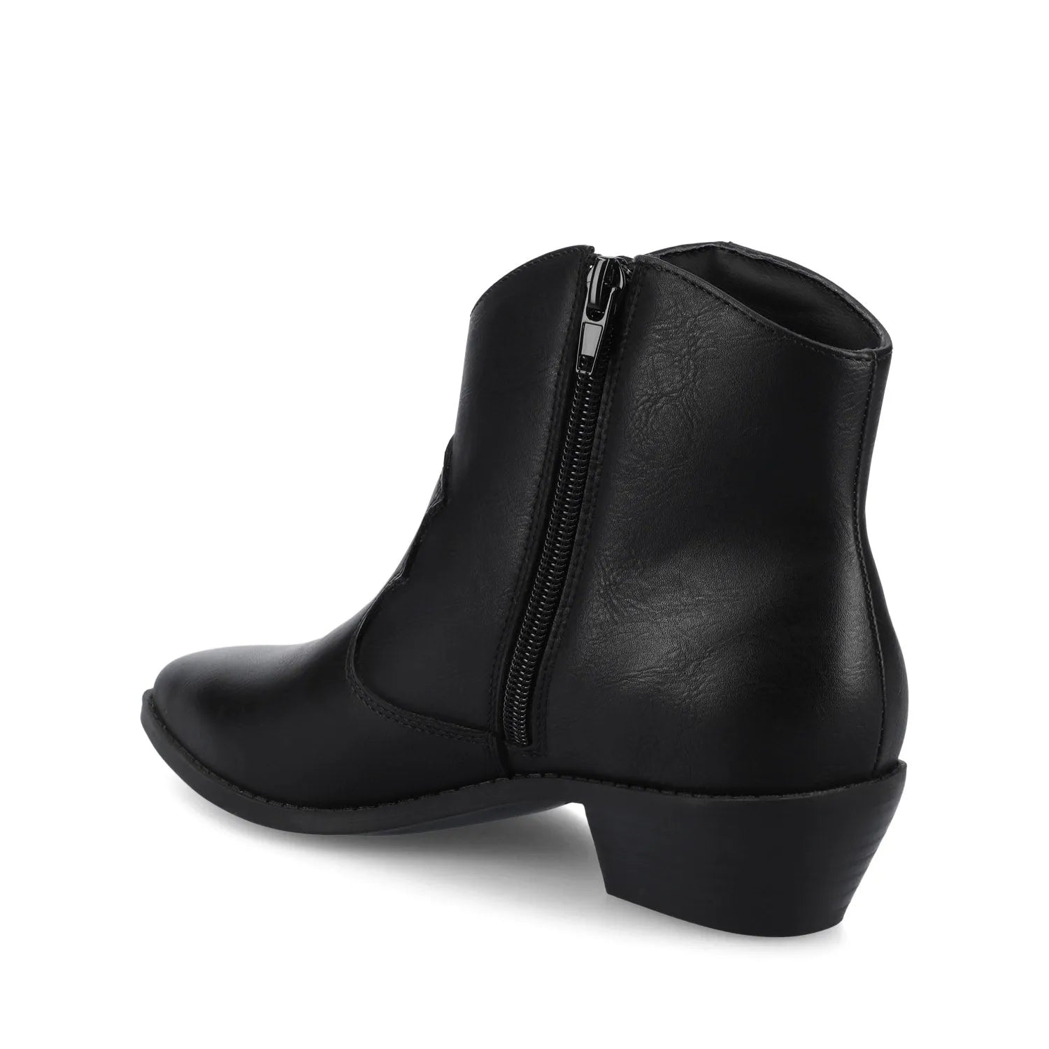 TALIAH WESTERN ANKLE BOOTIES IN WIDE - Black