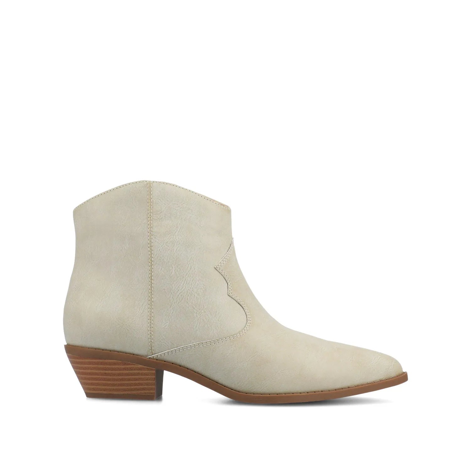 TALIAH WESTERN ANKLE BOOTIES - Bone