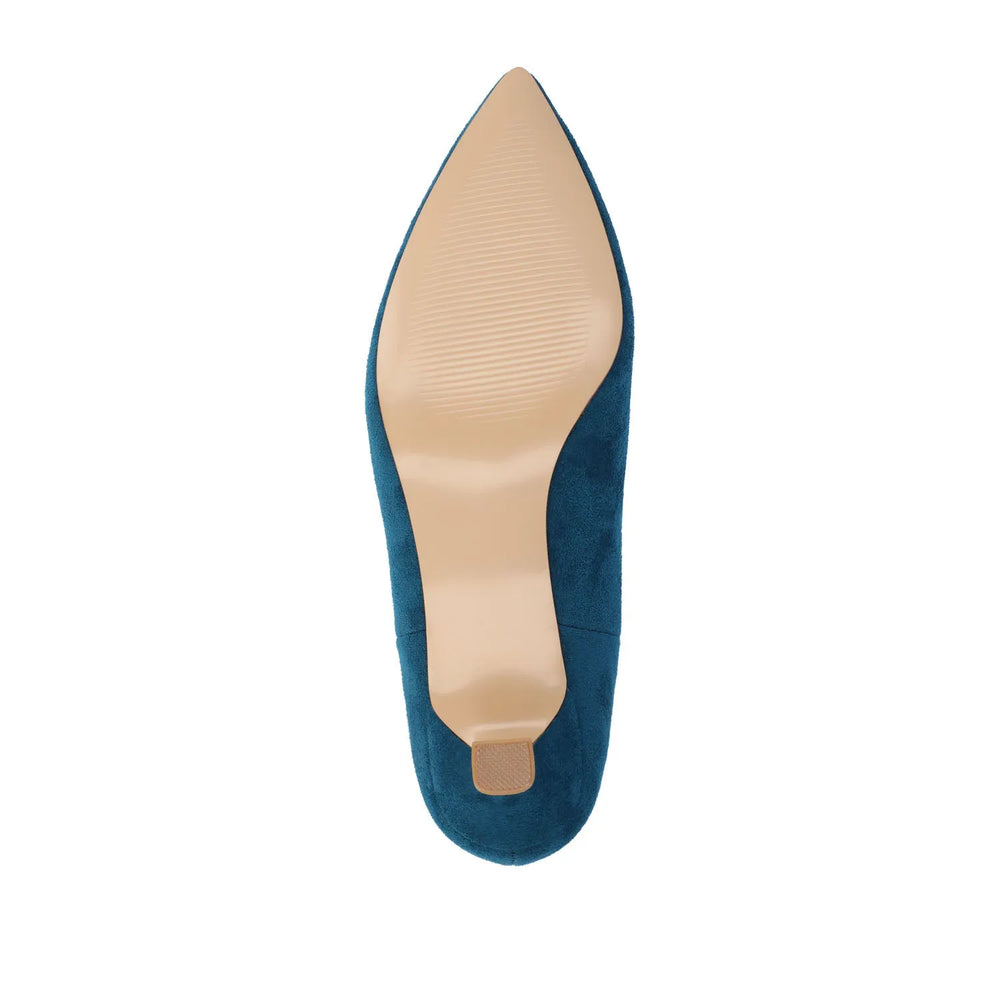 Blue Faux Suede