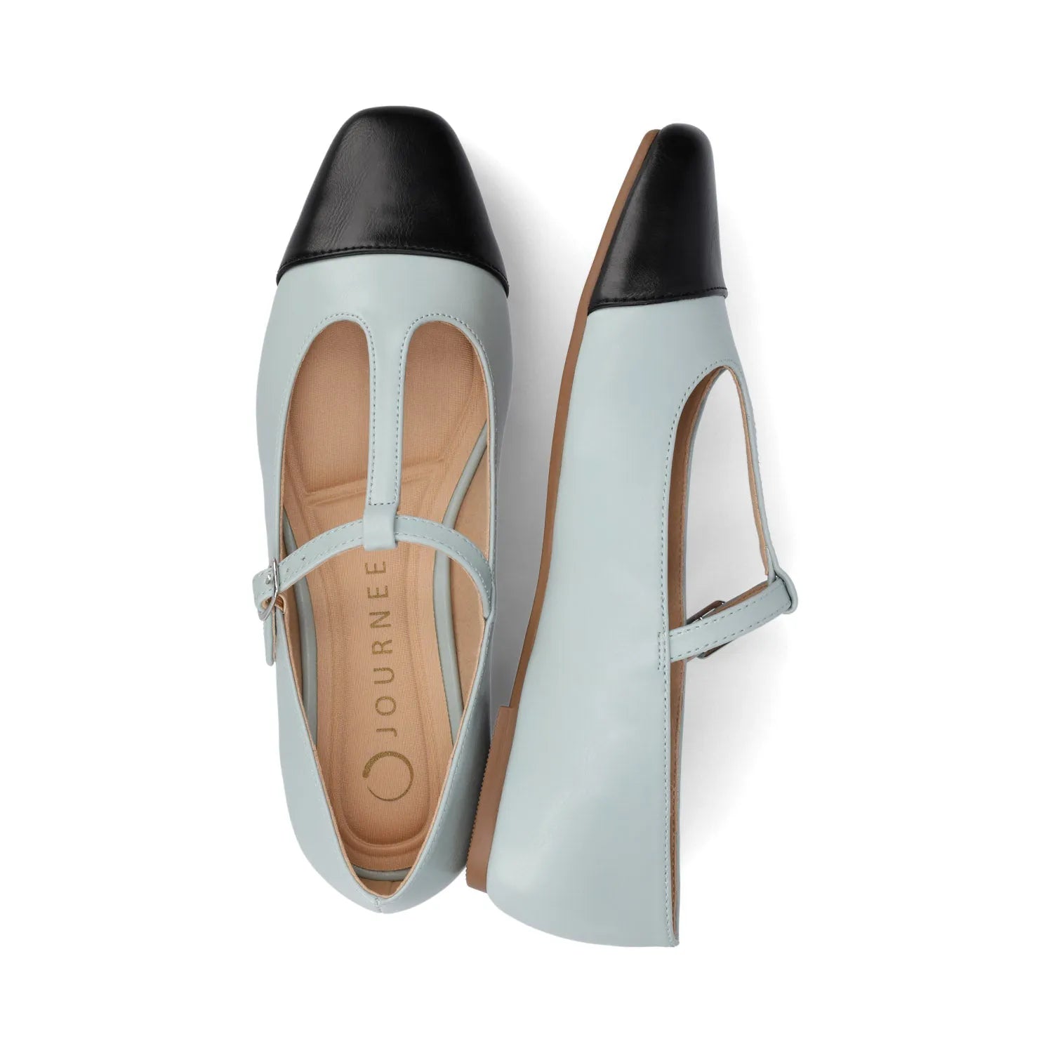 THEAH MARY JANE FLATS IN WIDE - Light Blue