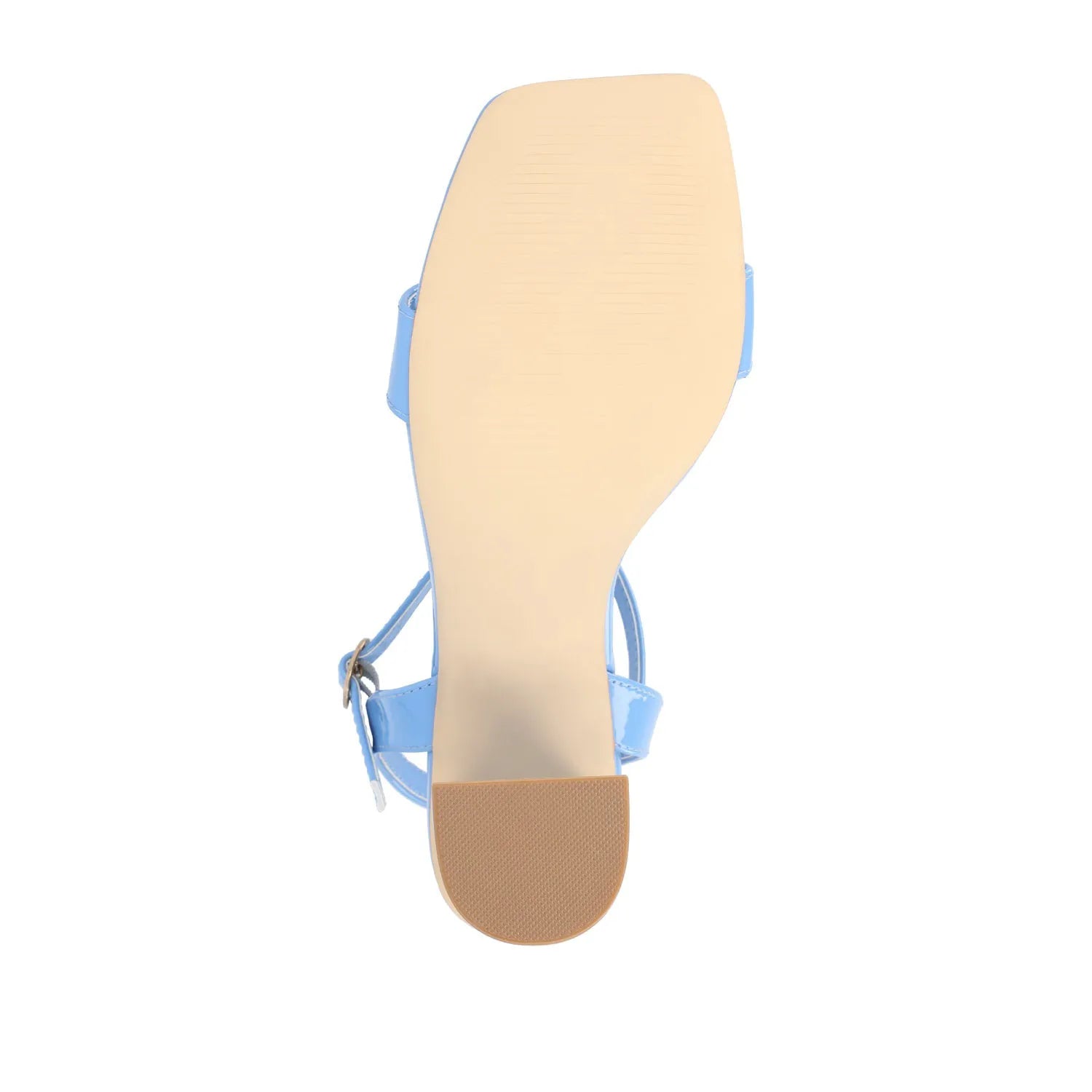 Tivona Strappy Block Heels in Vegan Leather - Blue