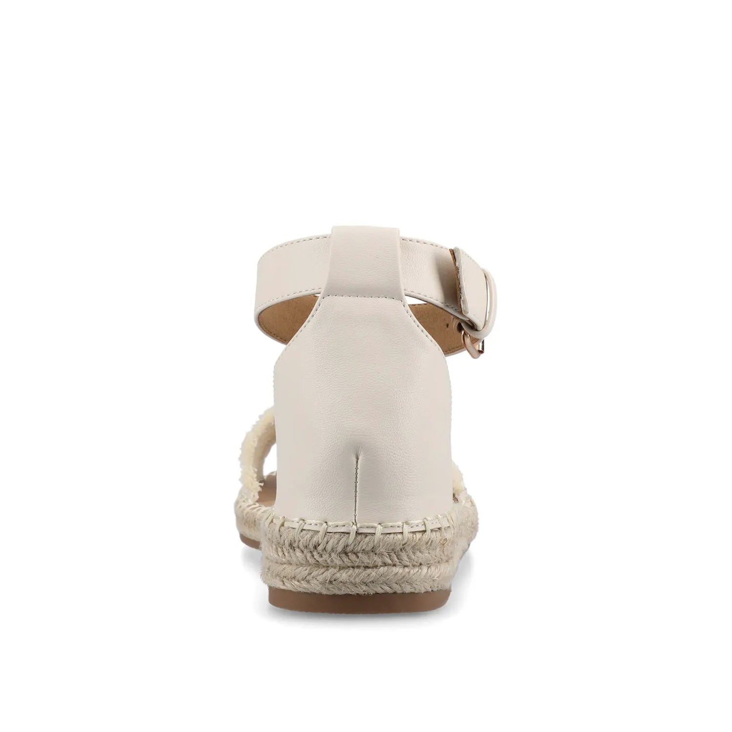 Tristeen Fabric Espadrille Sandals in Bone with Beading