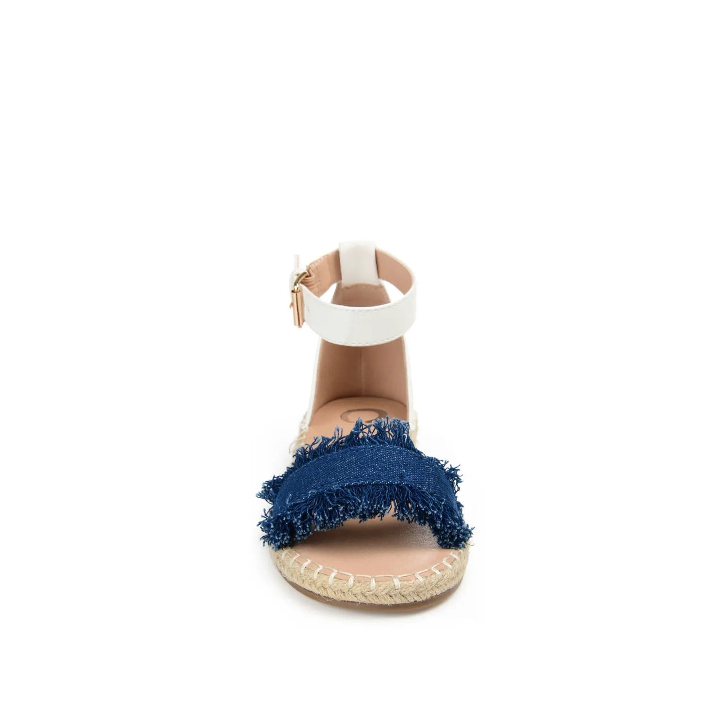 Tristeen Espadrille Sandals in Dark Denim Fabric