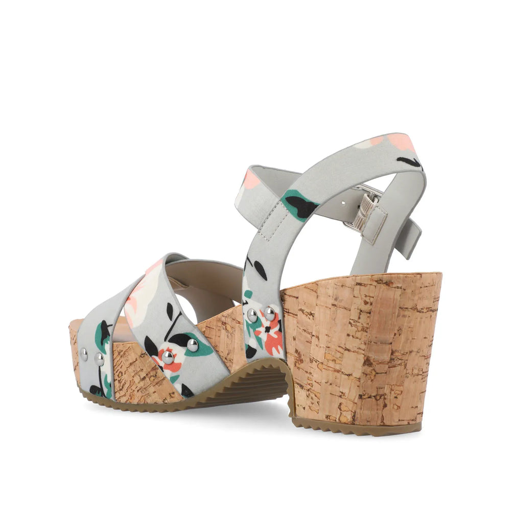 Grey Floral PU