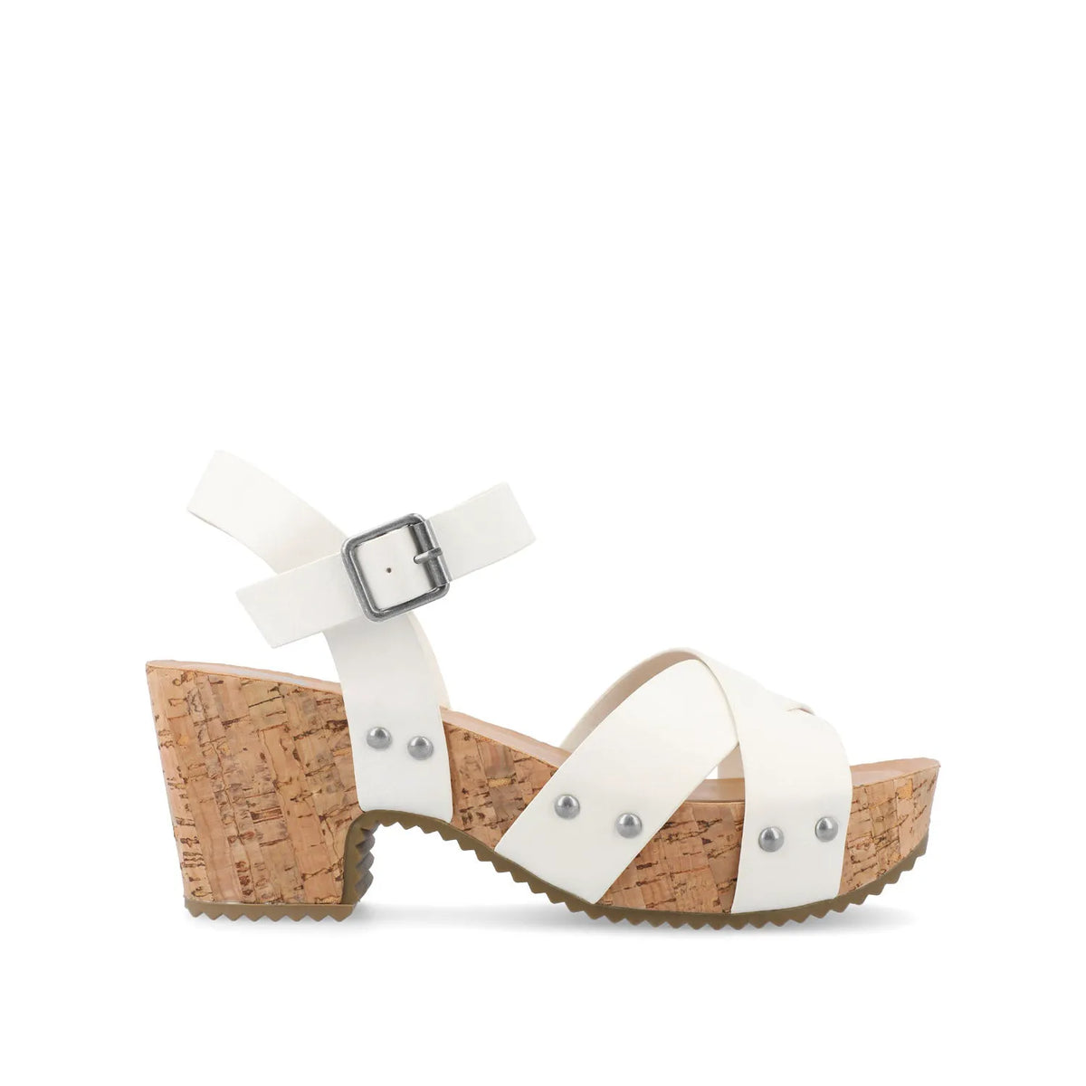 VALENTINA HEELED SANDALS IN VEGAN LEATHER - White