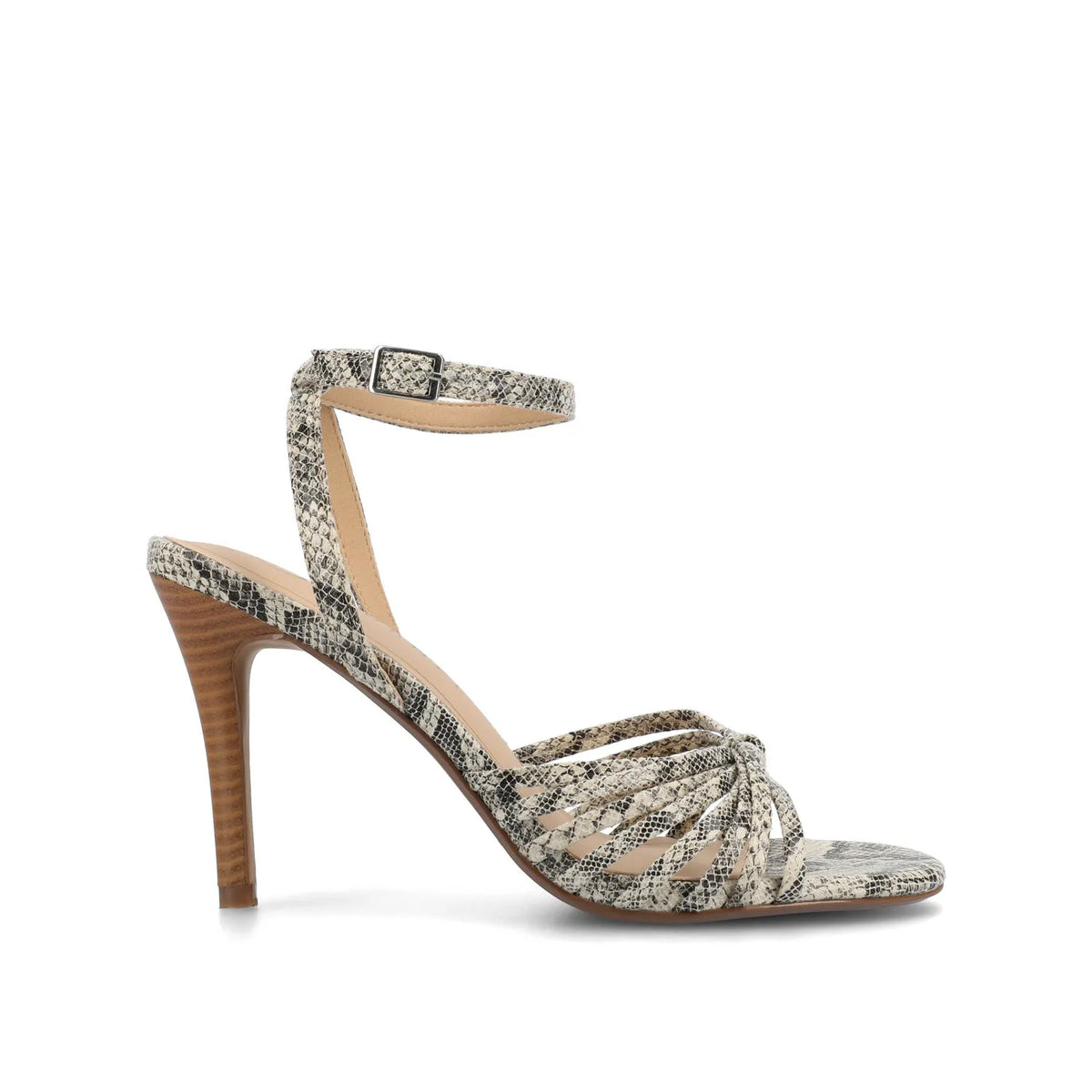 VANITA Stiletto Heels in Vegan Leather - Snake Pattern