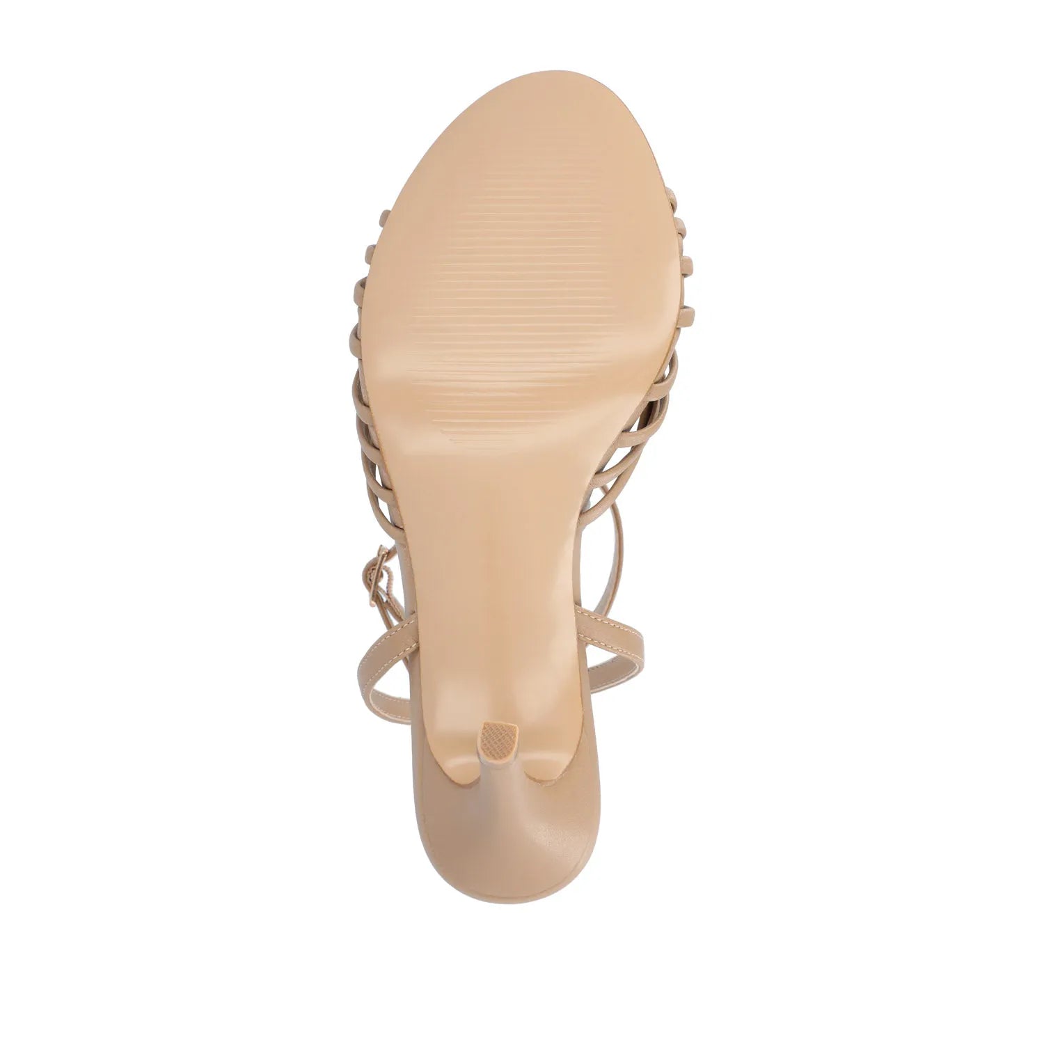 Vanita Taupe Vegan Leather Stiletto Heels