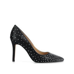 Venus Statement Stiletto Dress Pump Heels - Black