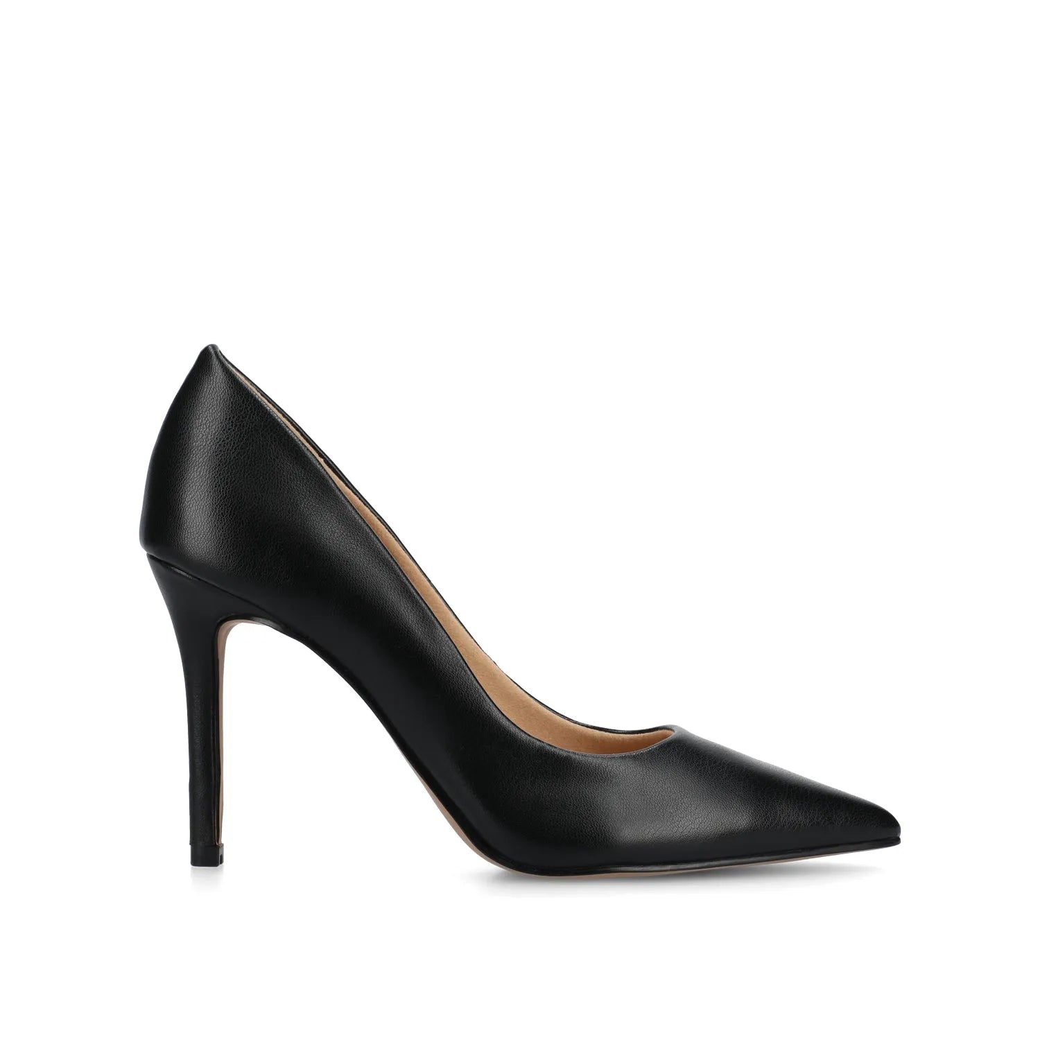 VENUS Stiletto Dress Pump Heels - Black PU