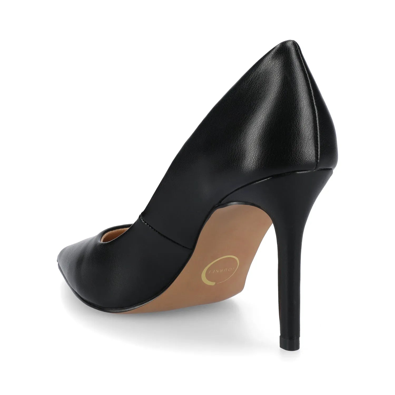 VENUS Stiletto Dress Pump Heels - Black PU