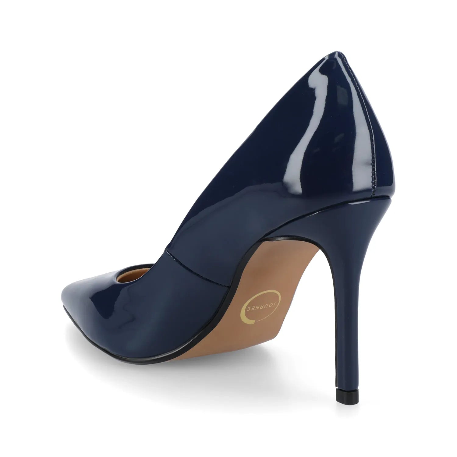 Venus Stiletto Dress Pump Heels in Patent Navy
