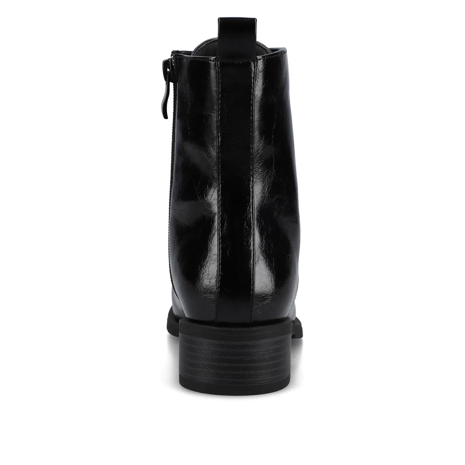 VIENNA Combat Booties - Wide Width (Crinkle Black)