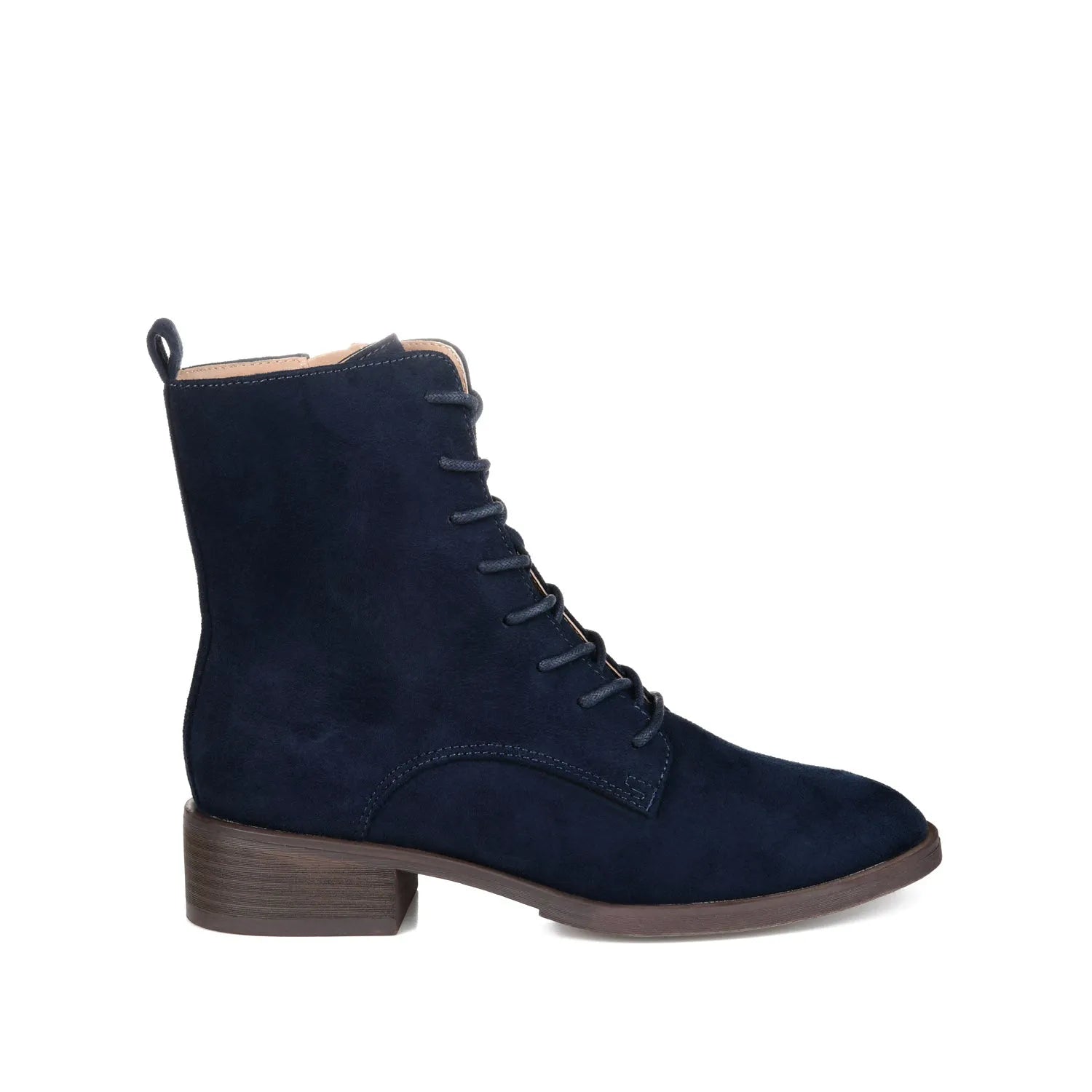 Wide Navy Vienna Combat Booties