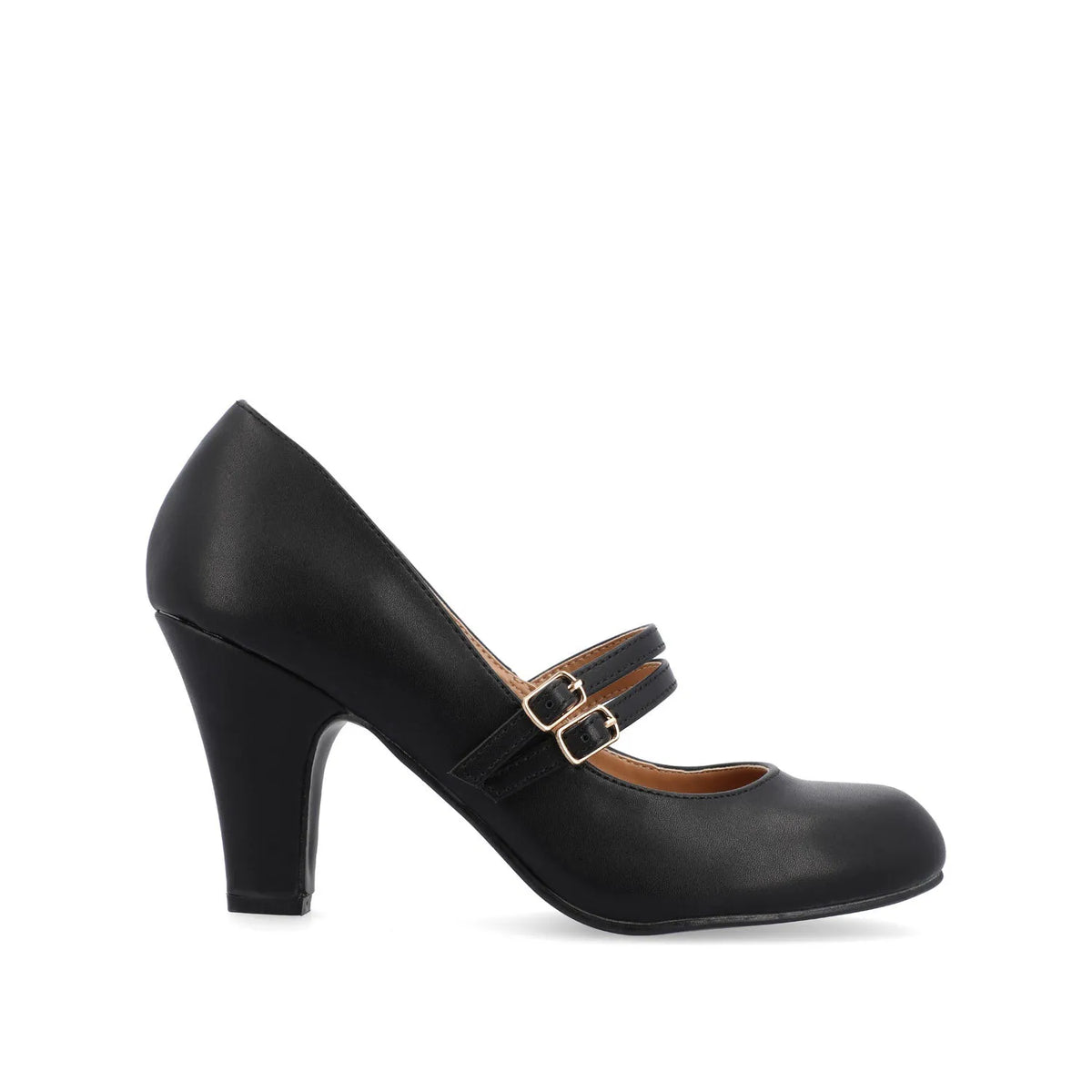 Windy Mary Jane Pump Heels in Croco - Black