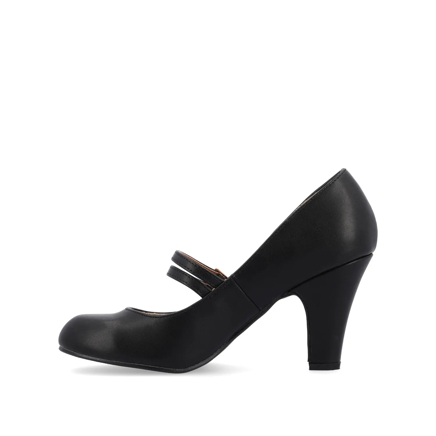 Windy Mary Jane Pump Heels in Croco - Black