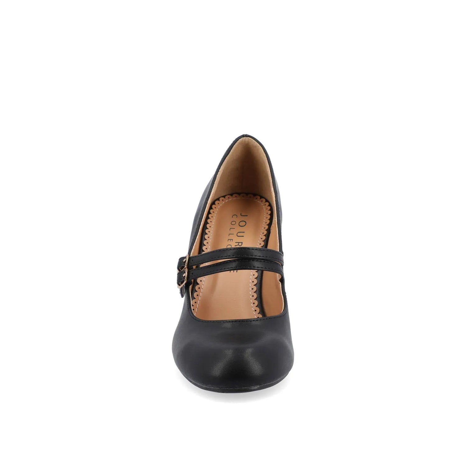 Windy Mary Jane Pump Heels in Croco - Black