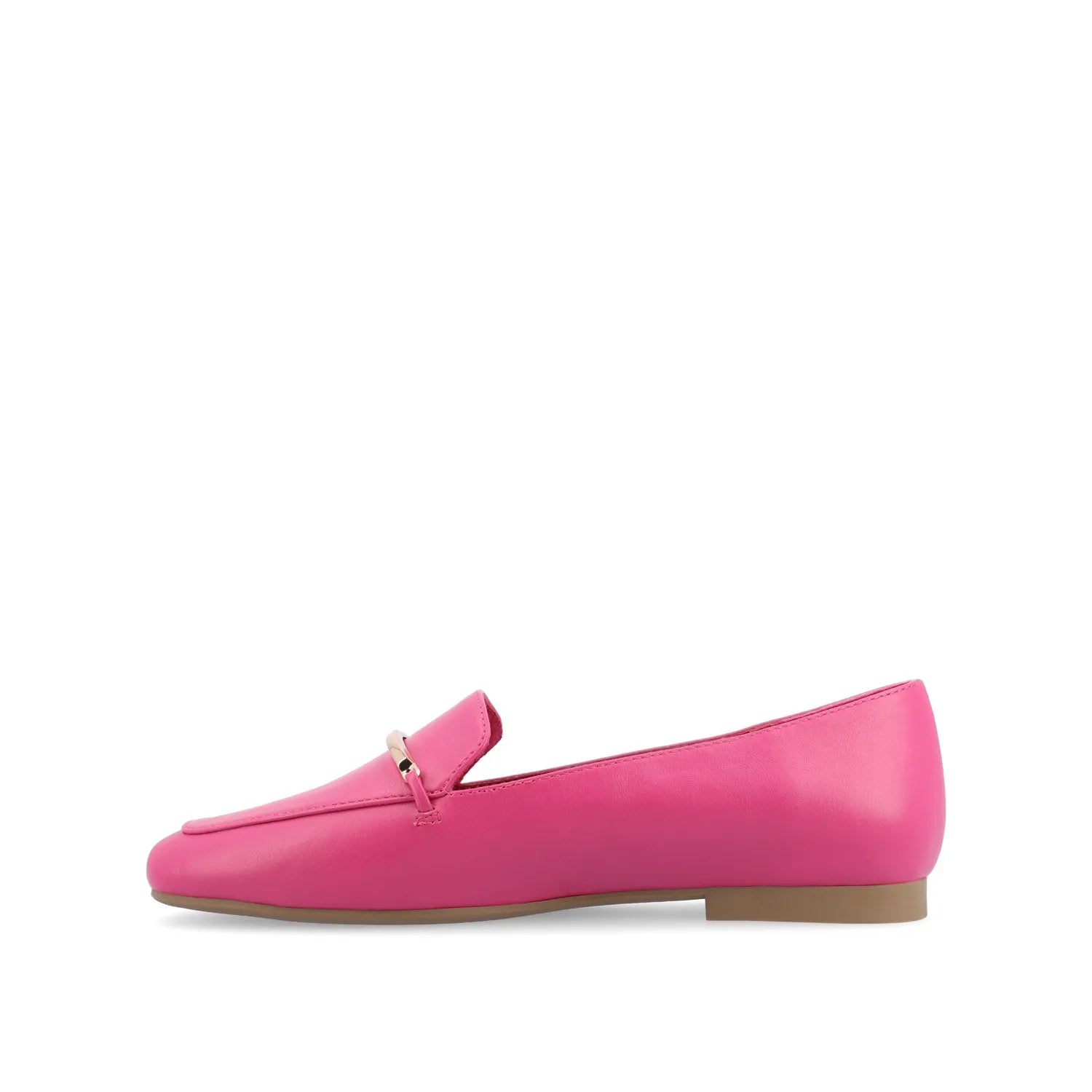 Wrenn Loafer Flats in Vegan Leather - Fuchsia