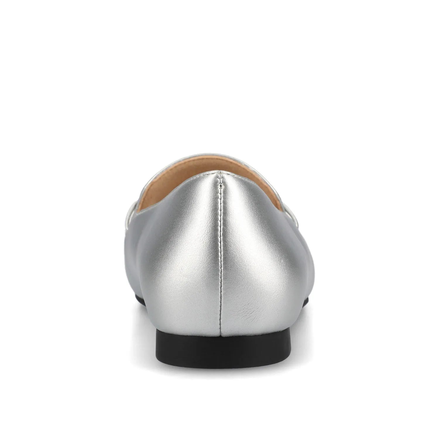 Wrenn Loafer Flats in Vegan Leather - Silver